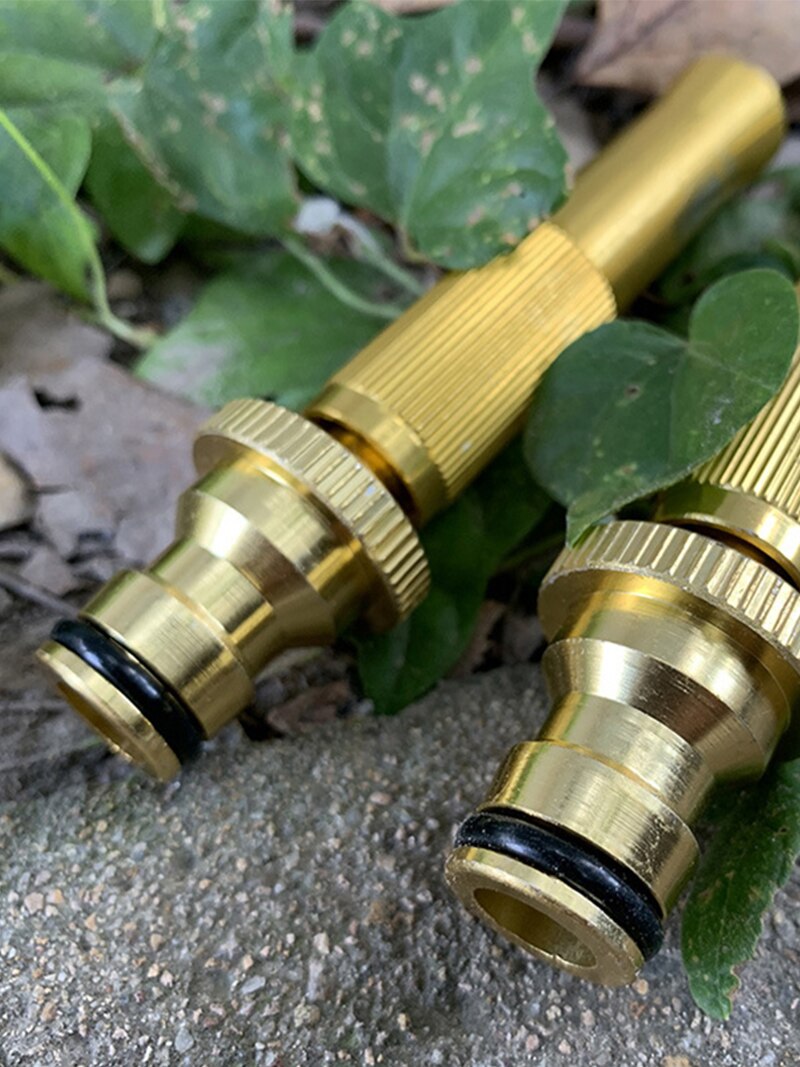 Adjustable High Pressure Hose Nozzle Brass Water Hose Nozzle For Garden Hoses Fits Standard Hoses Garden Sprayer Spray Nozzle