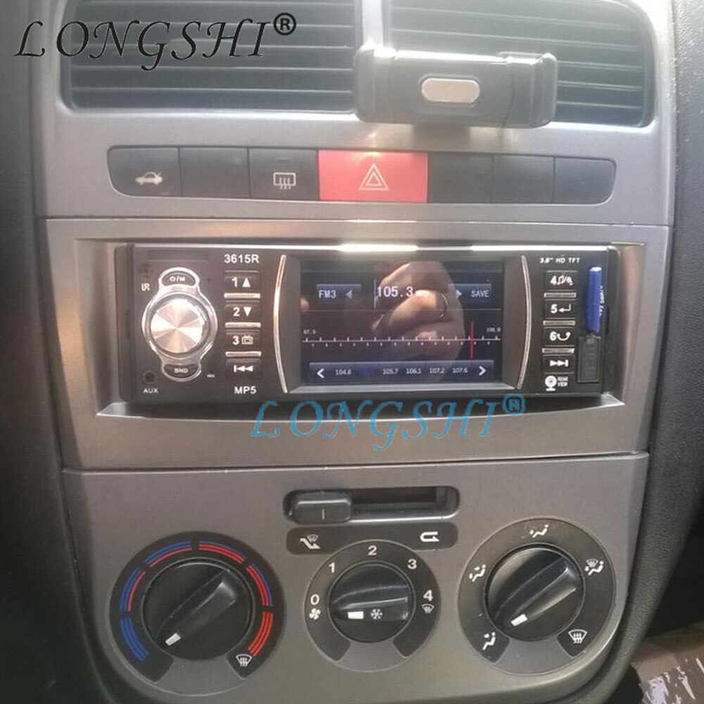 Grå en 1 din bilradio fascia til 2005 2006 2007 fiat punto linea stereo installer dash kit dvd frame cd trim 1 din