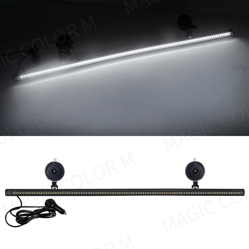 96 LED 3030 perles pare-brise avant lampe clignotante d'urgence voiture lampe stroboscopique barre feu de signalisation Auto toit voyant d'avertissement 12V: WHITE