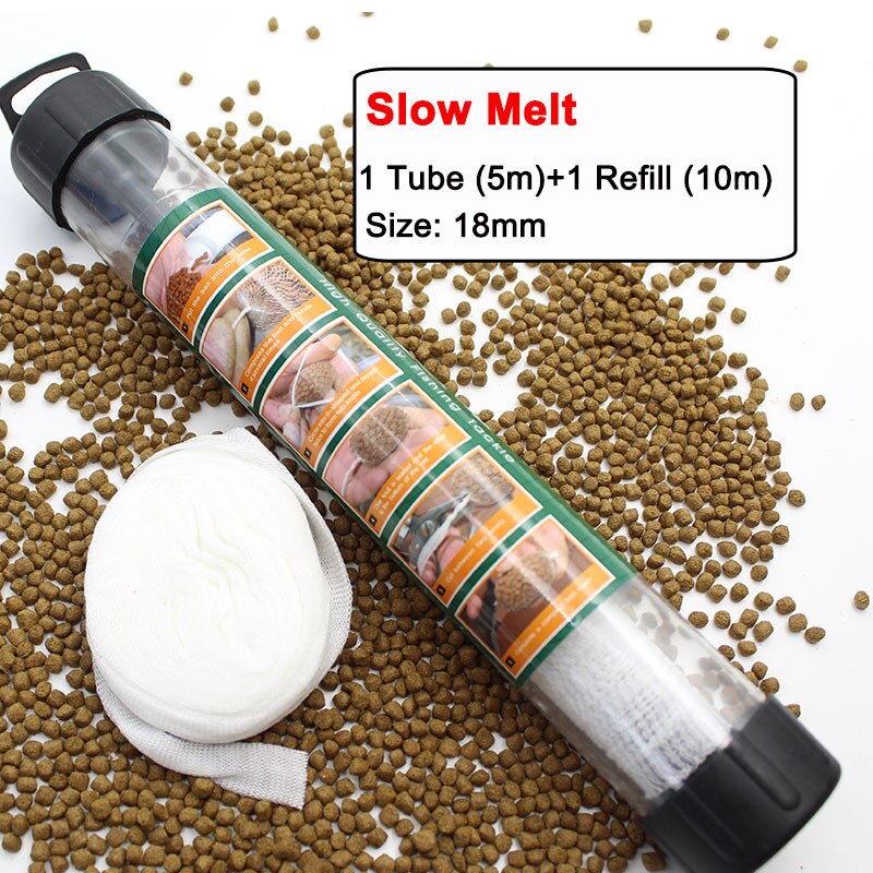 Carp Fishing Bait Boilies Bag Water Soluble PVA Mesh for Carp Coarse Feeder Fishing Boilie Bait Bag Tackle: 18mm -slow melt