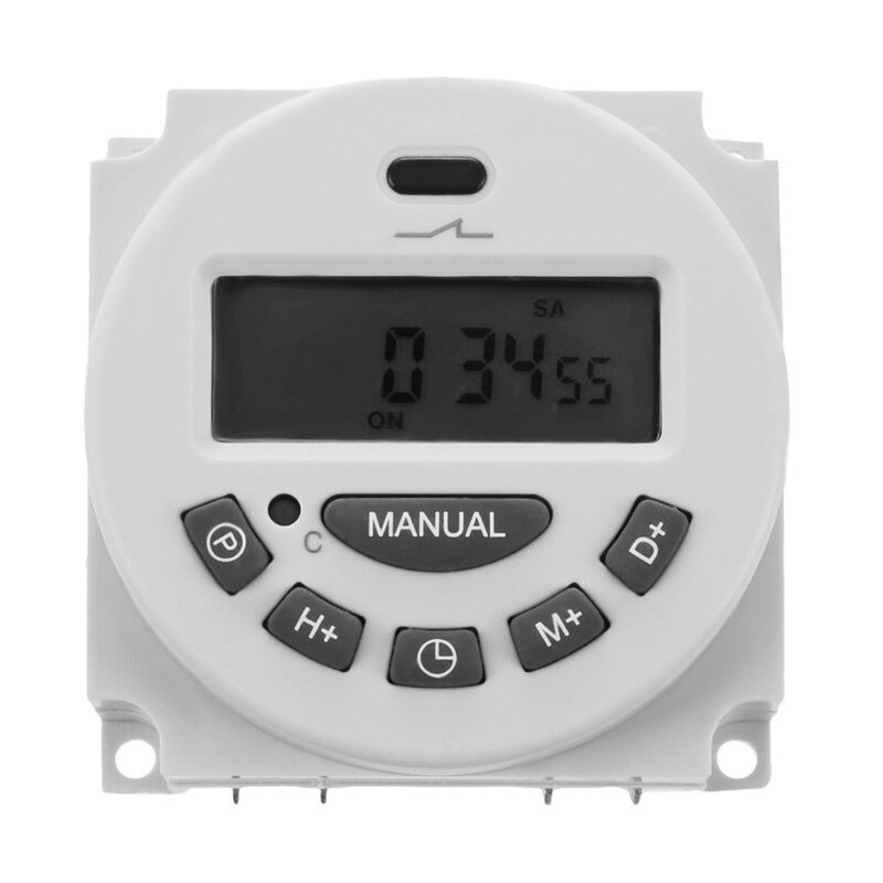 DC 12V Digital LCD Programmable Timer Relay Time of Weekly Electronic Programmable Electronic Timer Switch: Default Title