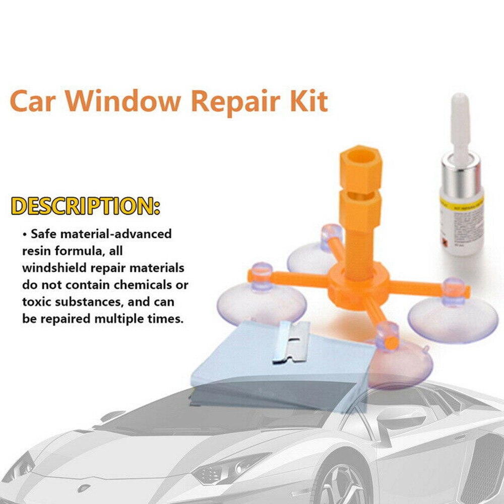 Auto Windshield Repair Kit Car Chip Windshield Glass Wind Screen Premium DIY Glass Repair Tools