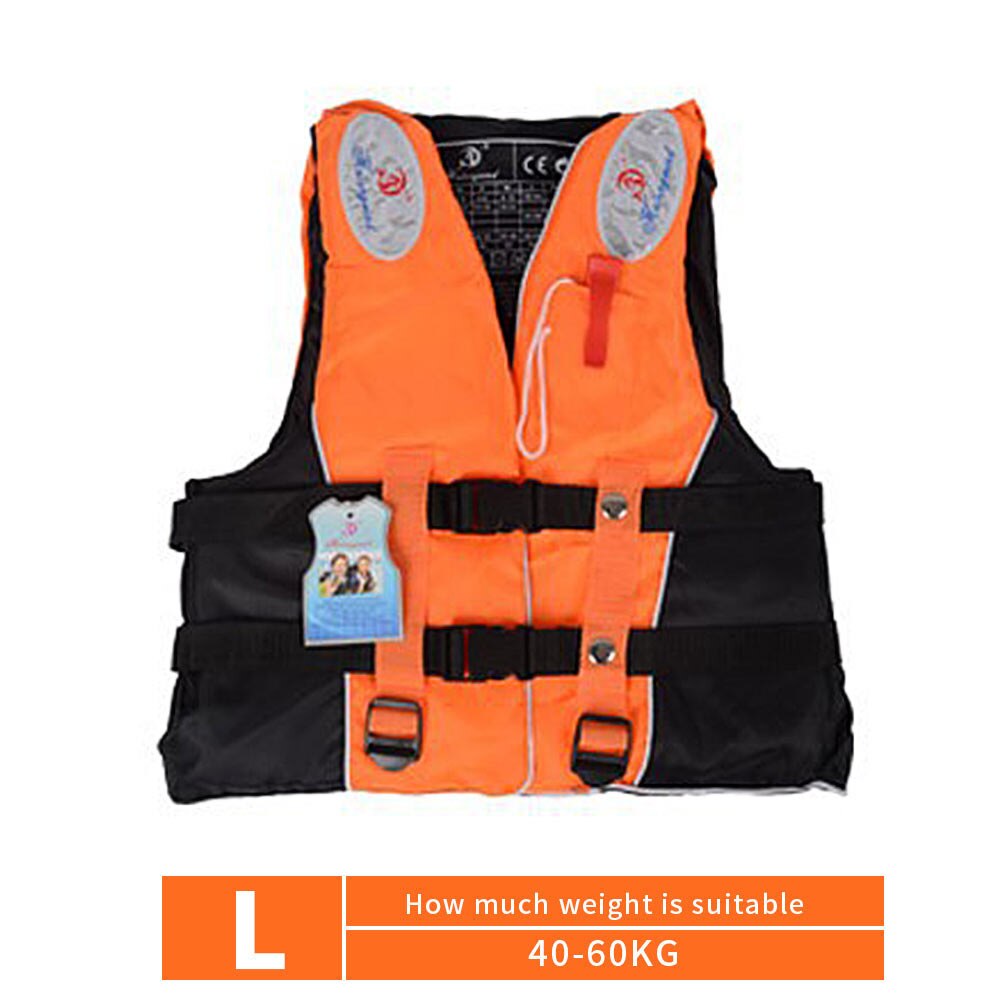 Floating Jacket Fishing Vest Adult Neoprene Durable Sailing Kayak Swimming Sea Fishing Life Jacket Convenient Detachable: Orange L style 3