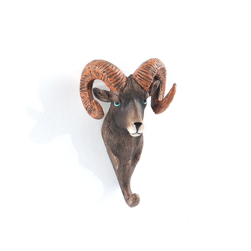 Ganchos de resina para colgar ropa, anzuelos de animales, antílope, cebra, elefante, jirafa, orangután, decoración de pared, 1 ud.: 5