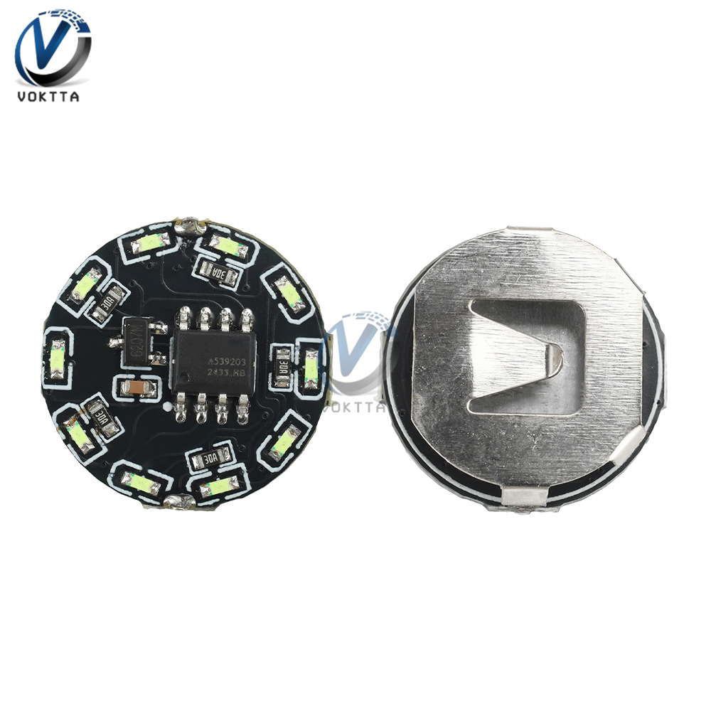 Anillo LED direccionable Individual interruptor de luz de Control de inducción magnética LED 16Leds RGB Controlador LED Lampes Kit de luces de flujo