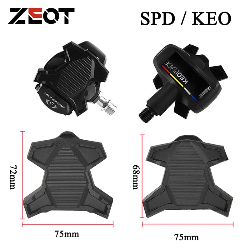 RICHY Upgrade Road Bike Clipless Pedal Platform Adapter Convert For Shimano SPD Look KEO System Bicycle Clip Pedal Adaptor