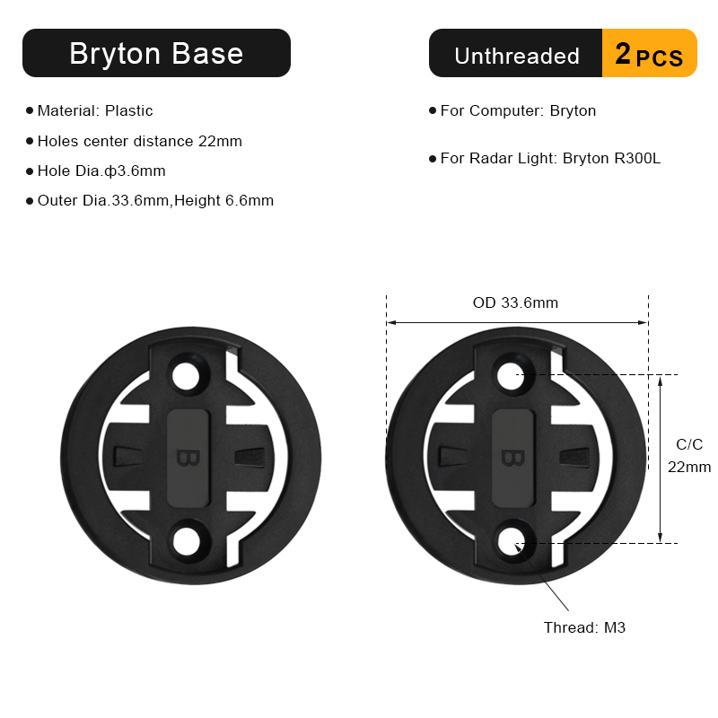Bike Computer Bracket Mount Base For Garmin Bryton Wahoo Magene Bicycle Computer Mount Adapter Base Plastic Replacement Part: PURPLE