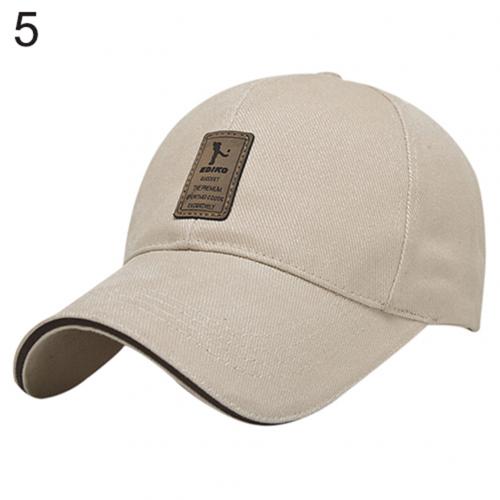 Heren zomer baseball pet outdoor golf petten katoen casual verstelbare sporthoed zomer zonneklep: Beige