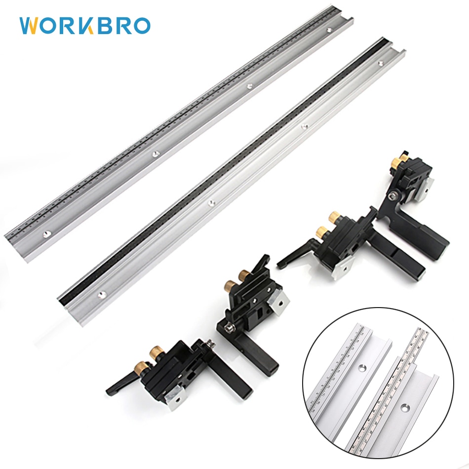 Router Table Saw Miter Track 300/400/500/600/800mm Specification T-shaped With Scale Track Groove Woodworking DIY Workbench