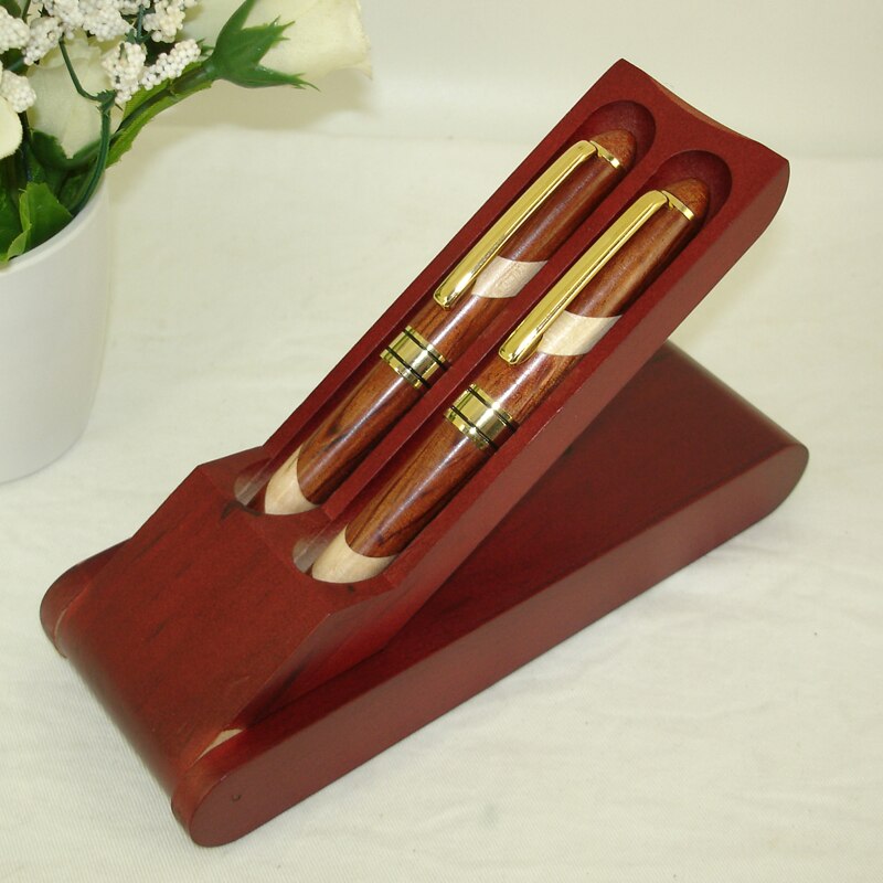 Stift für Holz Büro Schreibtisch Dekoration Holz Gravur Ball Stift Bausätze Umweltfreundliche Hand-gemacht Holz Handwerk Kasten setzt stift Rohlinge