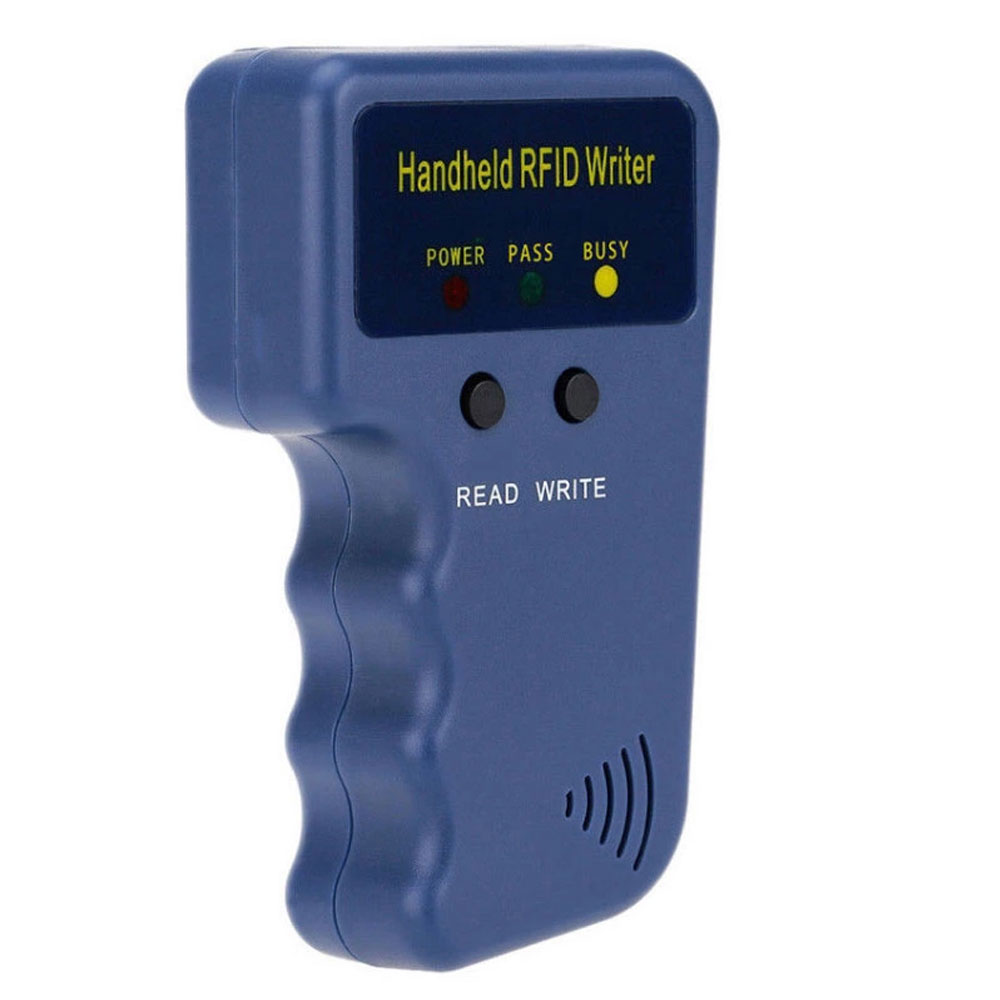 Lector de código EM4100 TK4100 RFID, dispositivo de lectura portátil de 125KHz, copiadora, escritor, duplicador, programador, EM4305, T5577, tarjetas de identificación y Keyfobs regrabables: Naranja