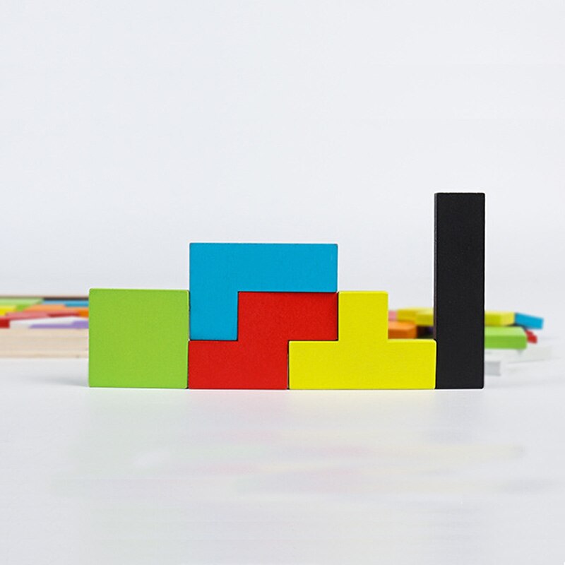 Puzzels Tangram Kinderen Houten Educatief Speelgoed Spel Kind Puzzel Cubes Puzzels Voor Kinderen Speelgoed