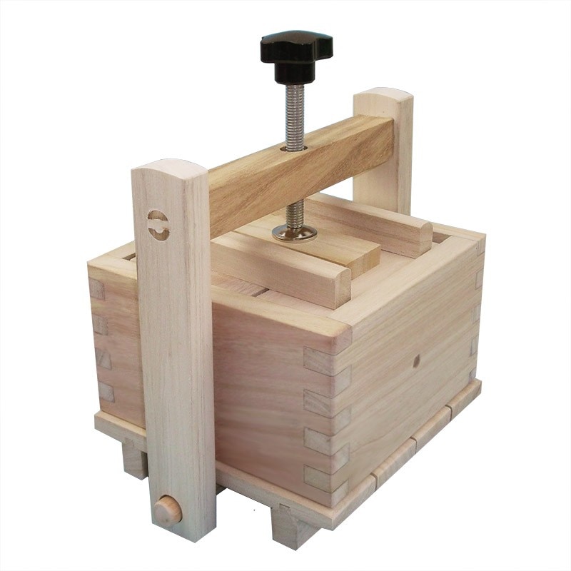 patent domowej roboty tofu forma tofu skrzynka z urządzeniem ciśnieniowym, tofu DIY, Indus drewniane pudełko, bez zapachu
