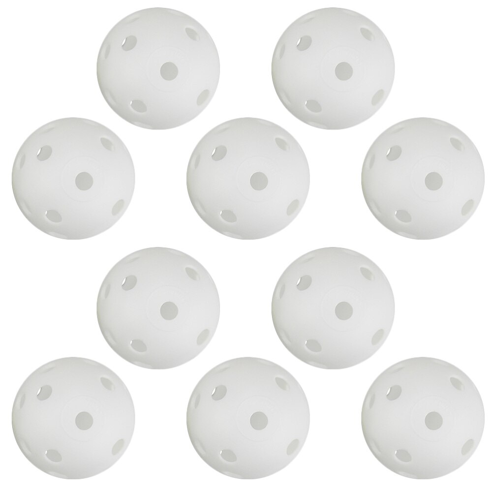 20 Pcs Air Flow Hollow Golf Balls Plastic Training Balls for Indoor Outdoor Golf Practice (White)