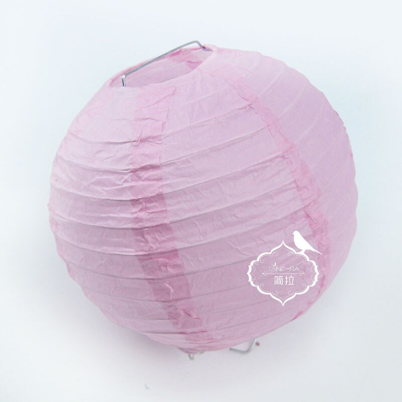 Neue 1 STÜCK 20 cm China Runde Papierlaterne Festival Lieferungen Geburtstag Hochzeit Dekoration dekor handwerk DIY Lampion laterne: Rosa