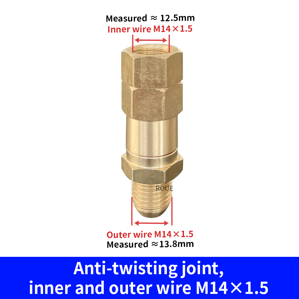 Pressure Washer Swivel Fitting Anti Twist Brass Connector Joint 360° Kink Free Swivel Fitting For Pressure Washer Gun Hose: Pink