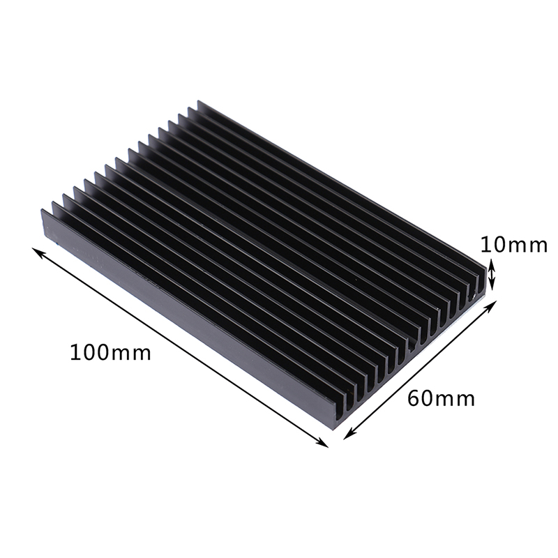 Extruded Aluminum Heatsink For High Power LED IC Chip Cooler Radiator Heat Sink: WHITE