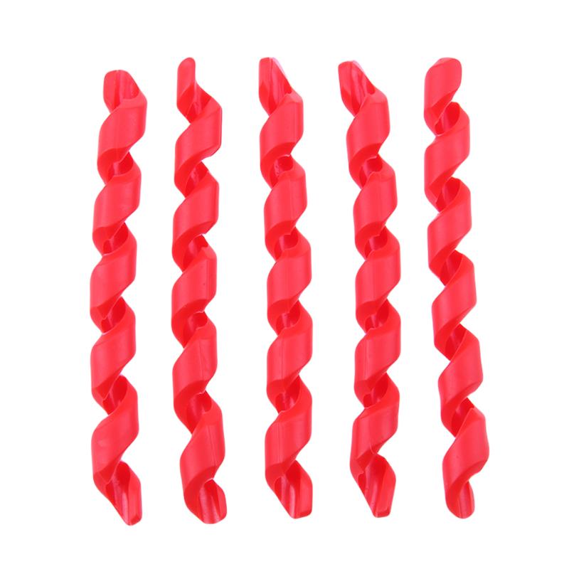 Protector de Cable de freno para bicicleta, 5 uds., antifricción, fijación de Cable de cambio: Rojo