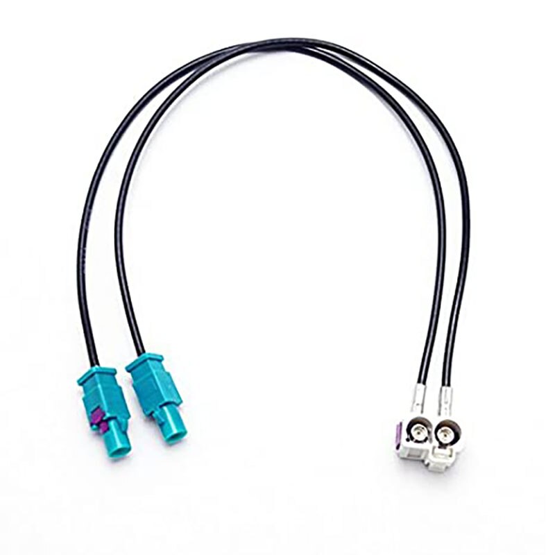 Auto Antenne Adapter Auto Stereo Fm Am Radio Antenne Adapter Kabel Fakra Z Male Naar Motorola Din Plug Connector Kabel 30Cm 1 Voeten F: green