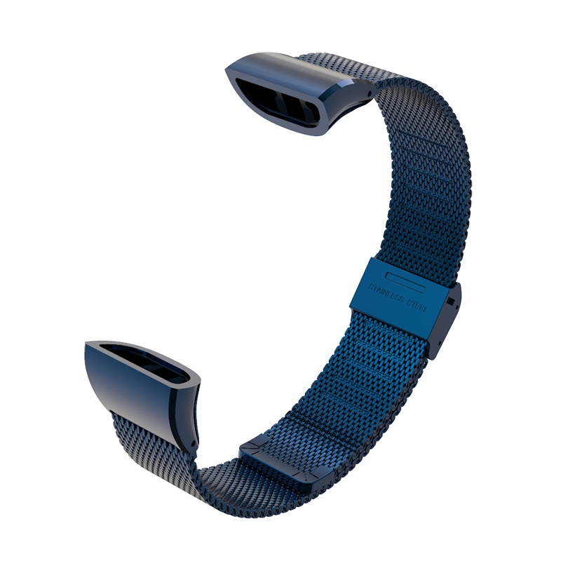 Bracelet for Huawei Band 3 Pro Metal Wrist Strap Stainless Steel Wristband for Huawei Band 3pro Smart Watch Replace Accessories: Milanese Blue