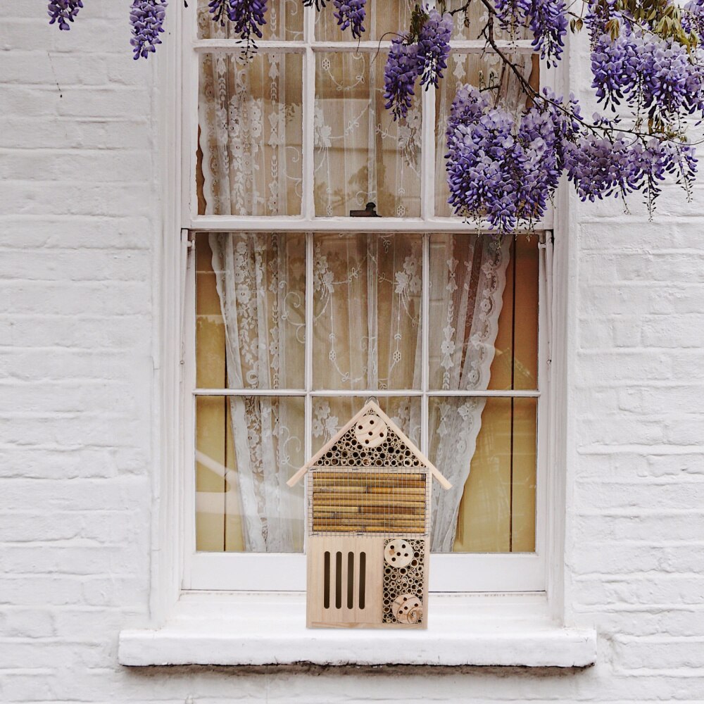 Outdoor Garden Wood Insect House Beehive Bug Room Hotel Bee House