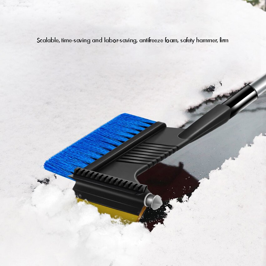 Sneeuw Borstel Met Geïntegreerd Ijskrabber En Foam Grip Handvat, Veiligheid Hamer Venster Breaker Uitschuifbare Auto Sneeuw Removal Borstel