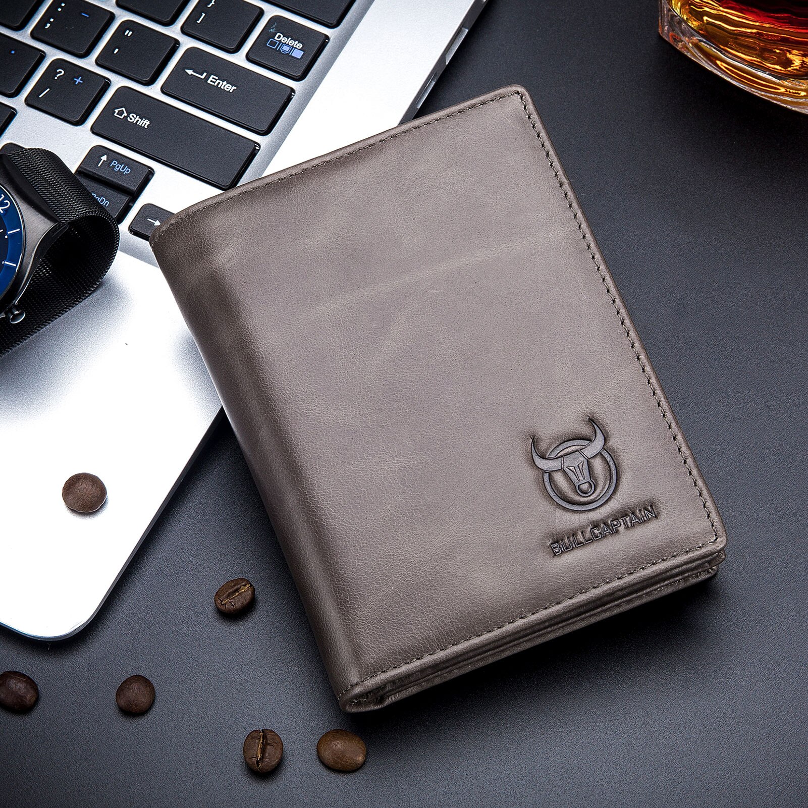 Leather Wallet Large Capacity Wallet Credit Card Holder for Men with 15 Card Slots