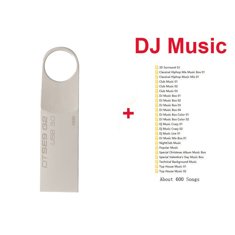 Kingston Usb Flash Drive 64GB 16gb 32gb Pendrive de Metal memoria palo Cle USB 3,0 Pen Drive clave personalizada DIY DJ pulgar tipo C Otg: 32 GB / G2 Plus DJ Music