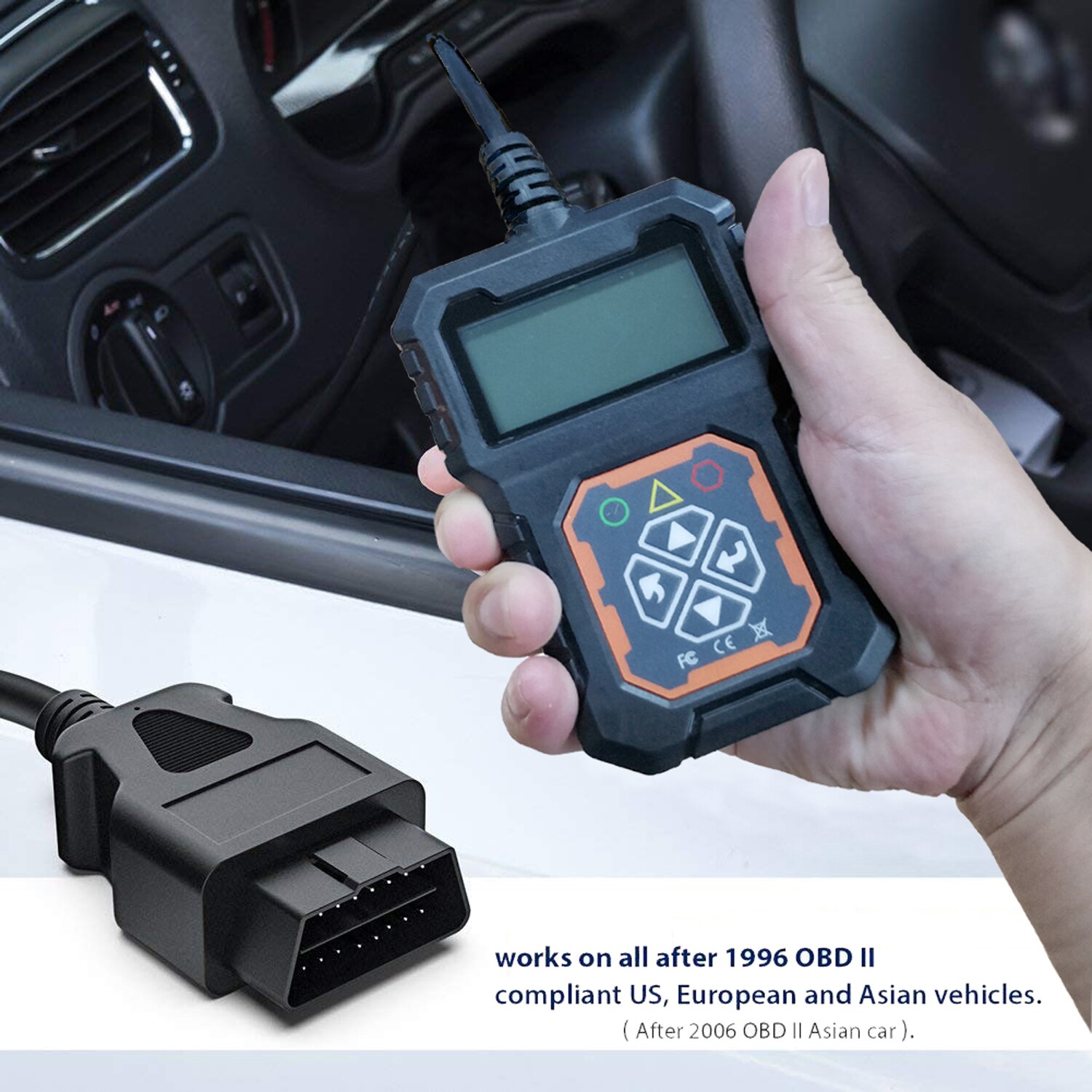 OBD2 EOBD Scanner Diagnostic Read Clear Erase Codes Tool Automotive Scanner Car Fault Diagnostic Instrument