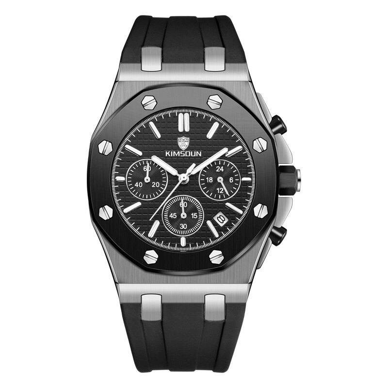 Herrklockor topp lyxmärke herr roséguld unik sportklocka herr quartz datumklocka vattentät armbandsur relogio masculino: Alternativ 16