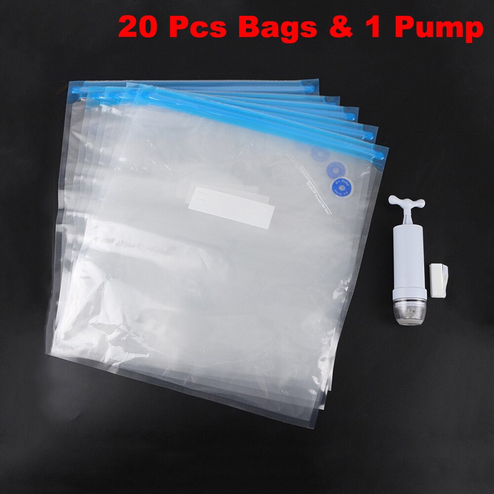 Filament Lagerung Filament Trockner Verwahrung Feuchtigkeit Beständig Vakuum Abdichtung Taschen Für 3D Druck 3D Drucker Filament Tasche: 20 Bags and 1 Pump