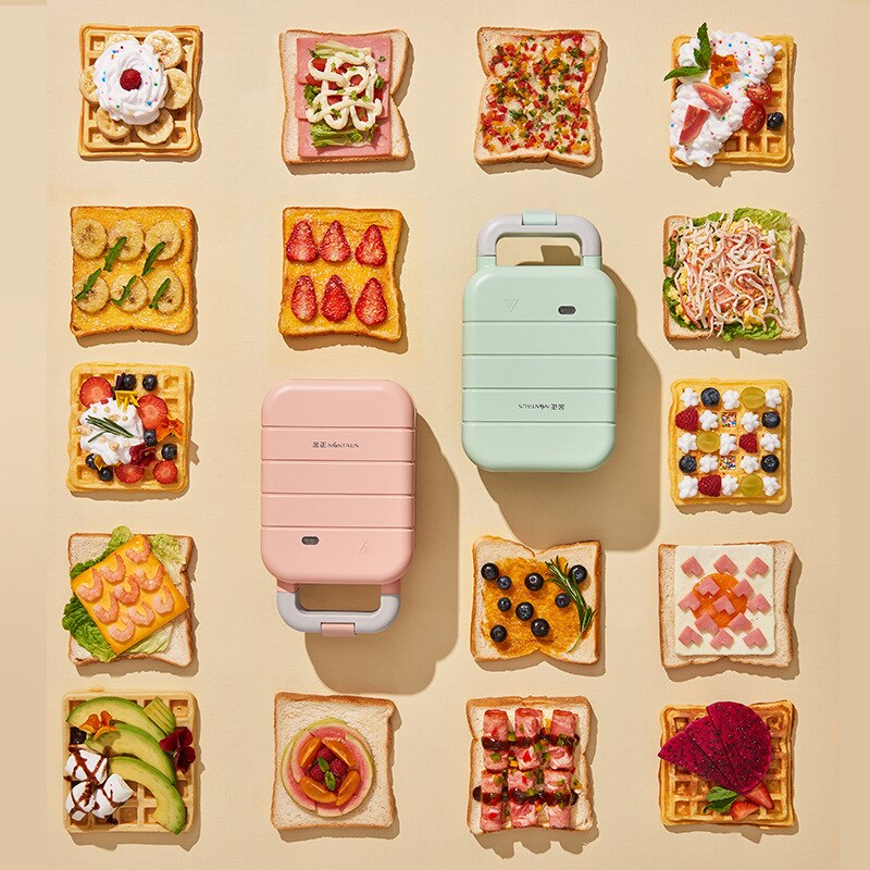 600W Electric Iron Sandwich Maker Machine Egg Cake Oven Breakfast Machine 220V Sandwichera Electrica Multifunctional