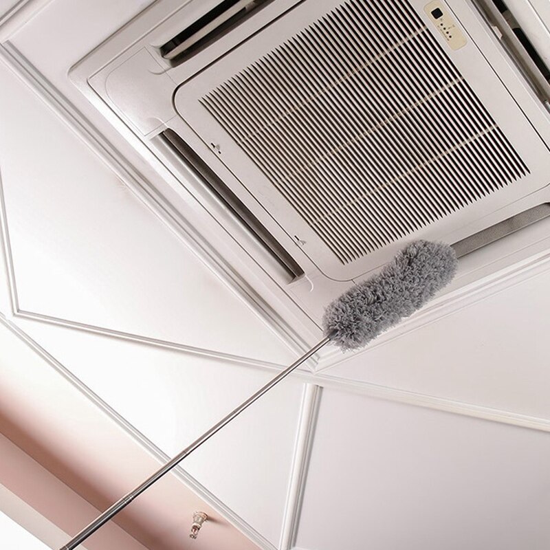 Microfiber Duster for Cleaning with Extension Pole,Extendable Up to 100 Inches Handle and Bendable Head Duster