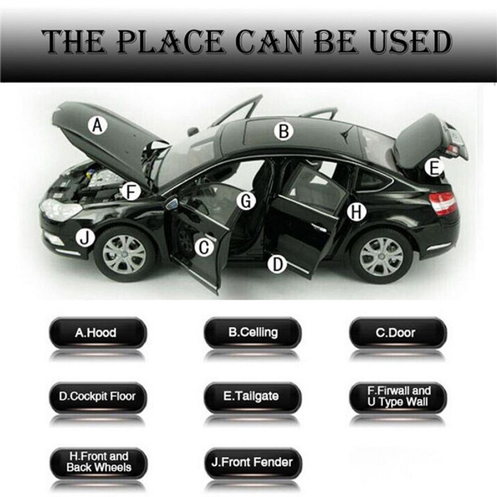 1 PC 50cmx30cm Adhesive Closed Cell Foam Sheets Soundproof Insulation Home Car Sound Acoustic Insulation Thermal