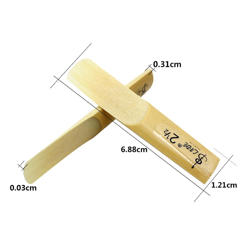 10 teile/los Bb Klarinette Schilf Festigkeit 2,5 2-1/2 Schilf Traditionellen Bambus Bläser Instrument Teile & Zubehör