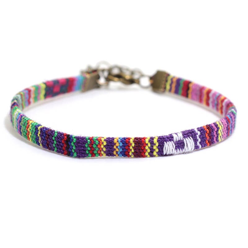 Handgemachte Boho Ethnische Fußkettchen Handarbeit Farbic Seil Kette Fuß Knöchel Für Frauen Sommer Strand Bein Schmuck: Bronze- Wein