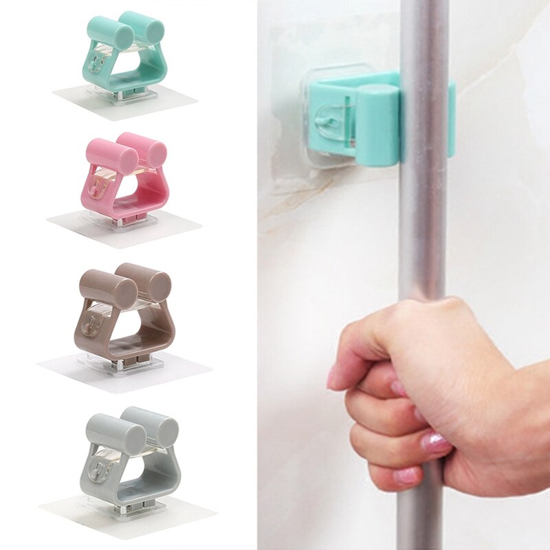 Stootvrije dweilhaak badkamerhouder rek badkamer muur bezemhanger