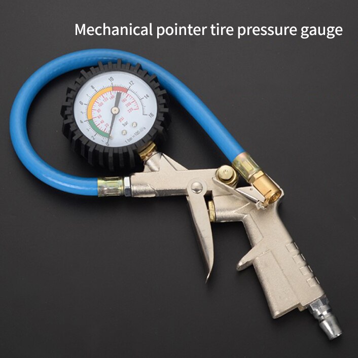 High-precision Tire Pressure Test Tool Electronic Digital Display Car Tire Pressure Gauge Precision Pressure Measurement Tool: white