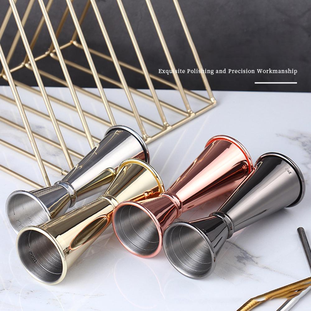 Slim Stainless Steel Measuring Cup Commercial Jigger Cocktail Bar Jigger Double Spirit Bartender