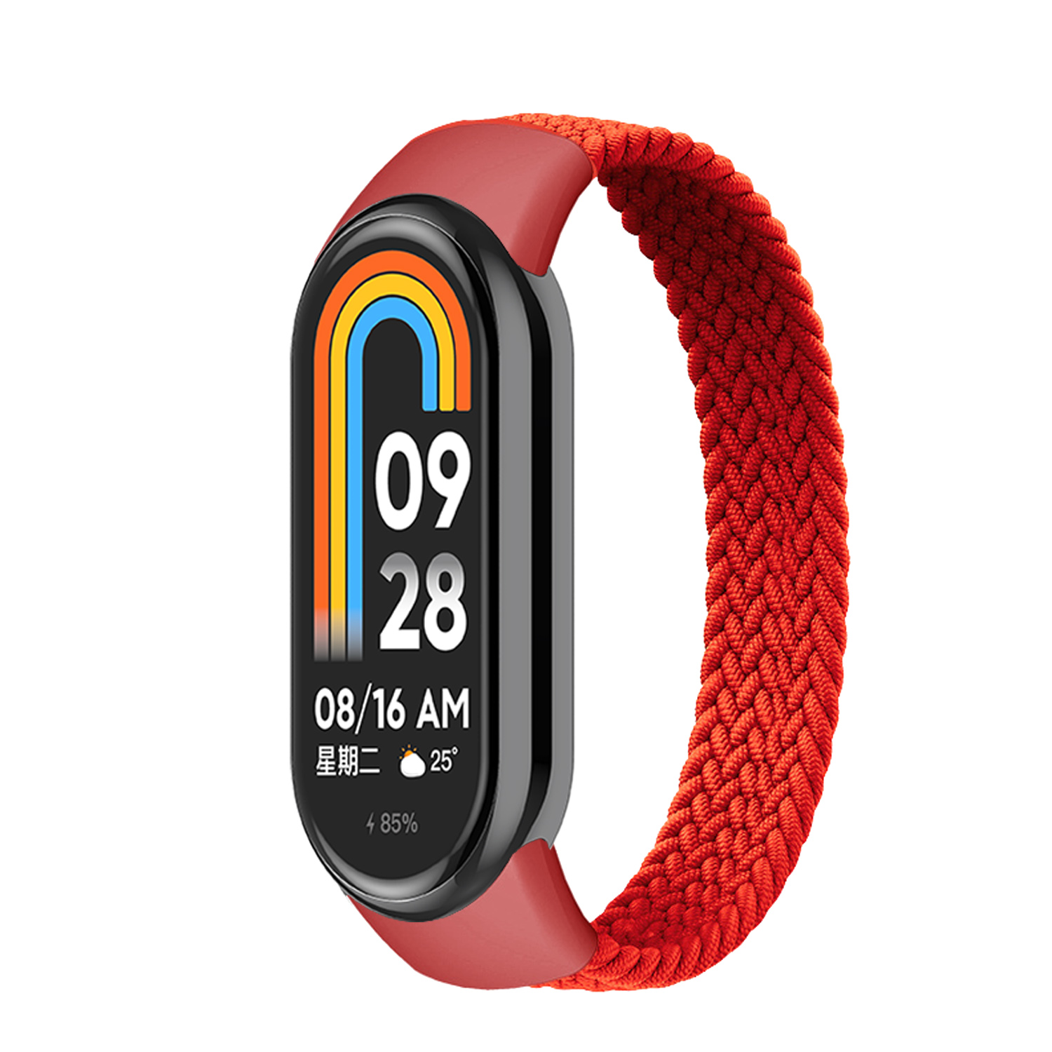 Braided Solo Loop for Xiaomi Mi Band 9 Strap Replacement accessories Elastic Nylon Watchbands correa bracelet for Miband9 8 NFC: Blue / 7 Inches & Above