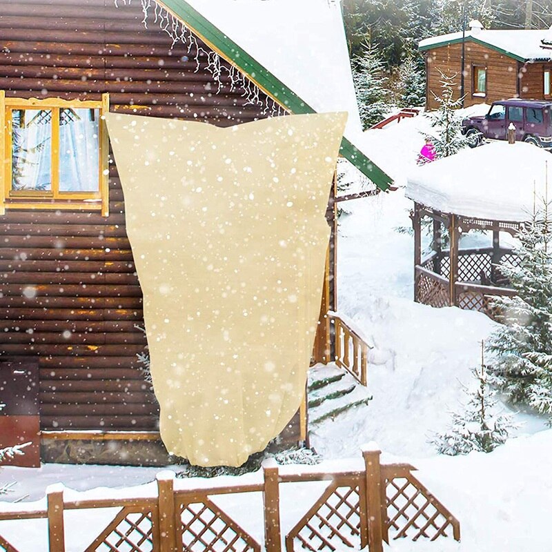 Frost Protection Fleece, 2 Packs Winter Fleece Plant Cover, Plant Fleece Frost Protection,Garden Fleece Jacket