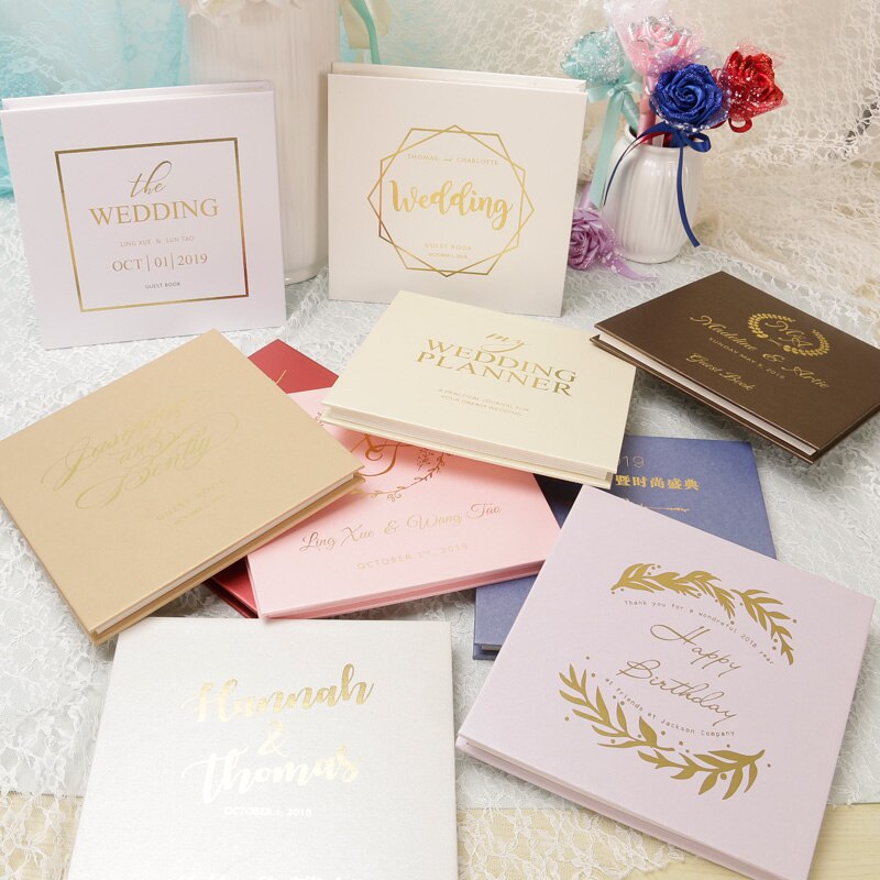 Forest 1pcs Booklet with acylic classmates Company party Lace anniversary Wedding guest friend signature book or as