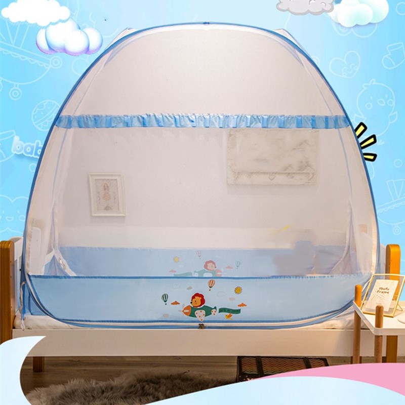 Wieg Klamboe Cartoon Opvouwbare Draagbare Outdoor Camping Tent Voor Peuter Baby Baby Klamboe Luifel 3 Deuren