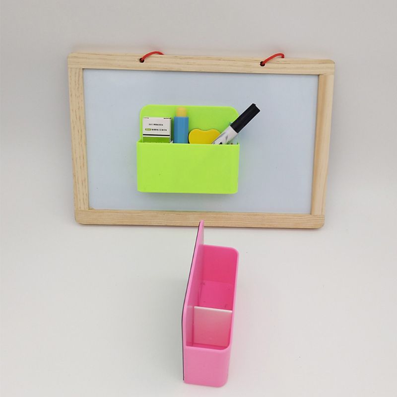 Magnetic Whiteboard Markers Pencil Pen Holder Organizer Storage Container Office