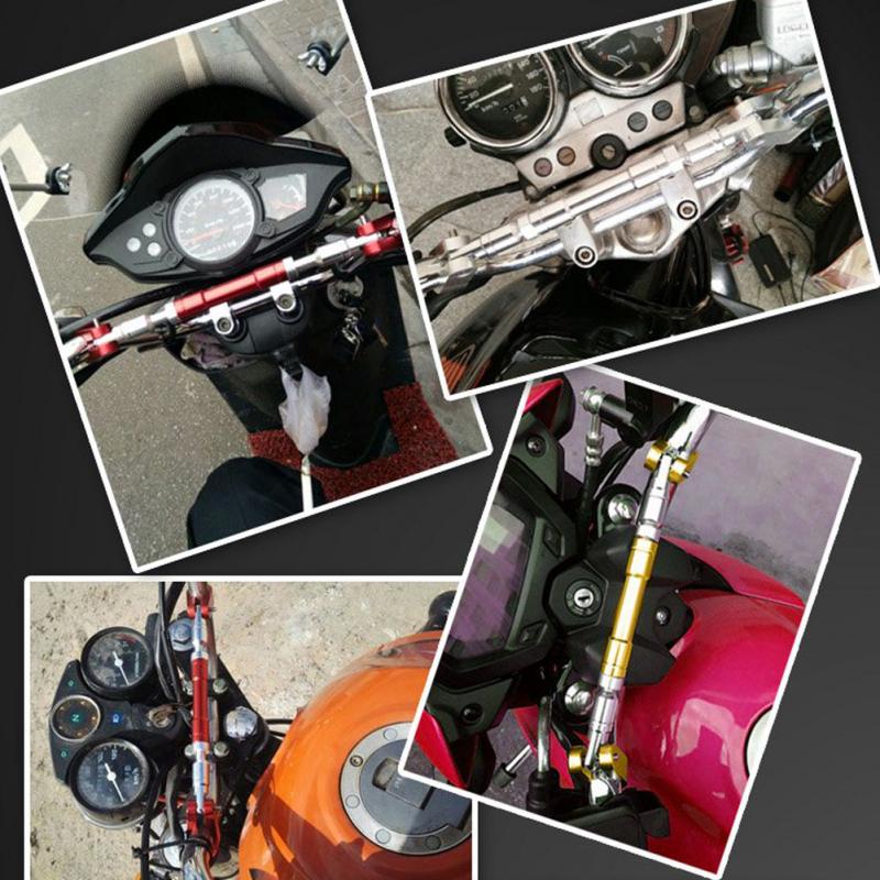 Barre transversale réglable d'équilibre de moto 7/8 "22mm guidon renforcer la barre de levier