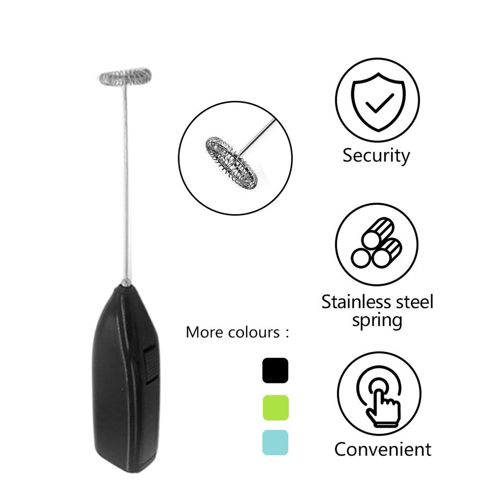 Melk Drinken Koffie Whisk Mixer Elektrische Eiklopper Frother Foamer Mini Handvat Stirrer Praktische Keuken Koken Tool