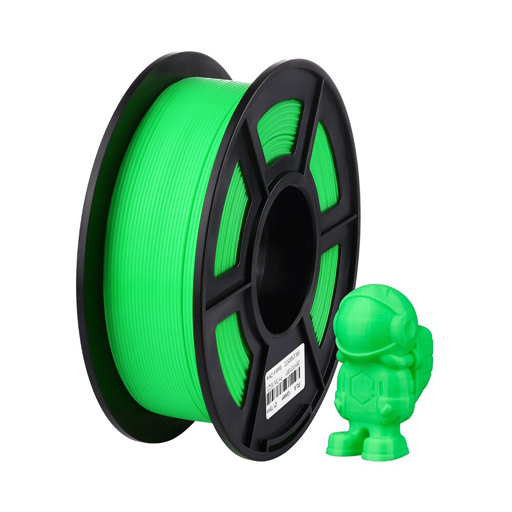 ANCUBIC 3D Drucker Filament PLA 1,75mm Kunststoff Für Chiron mega 1KG 6 Farben Optional Gummi Verbrauchs Material für ender 3 Profi: Grün-1KG