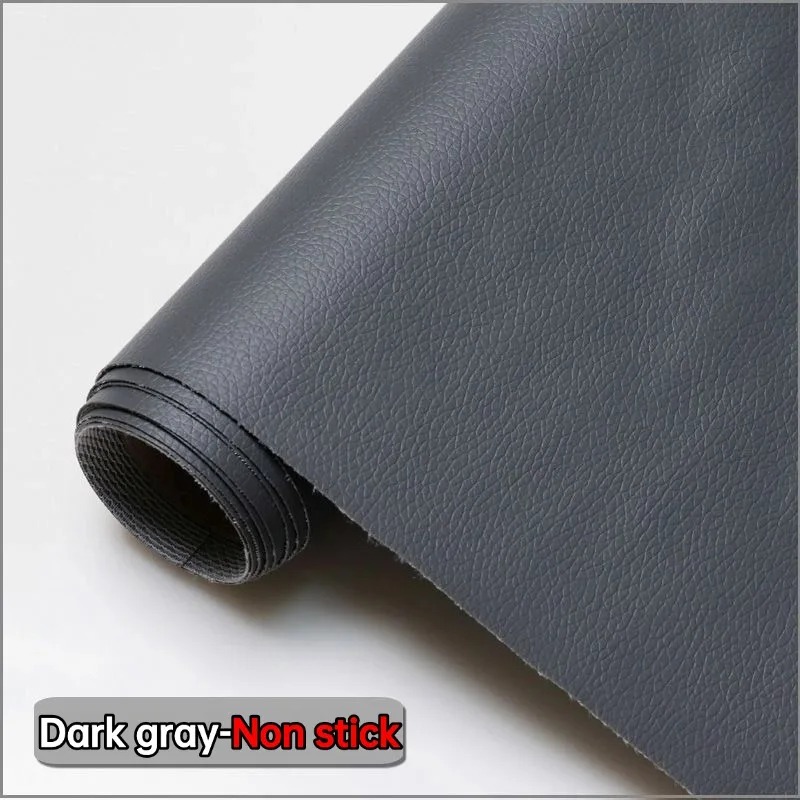 50/100/200x160cm non-stick synthetisch leer stof meubilair bank tas autostoel naaien DIY materiaal lederen patches Leathercraft: 21X14cm / Donkergrijs