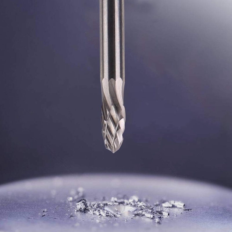 ! 25Pcs Rotary Cutters,End Mill Rotary Steel Bit Files Diamond Drill Bits,Rotary Tool With 1/8Inch Shank For DIY Carpen