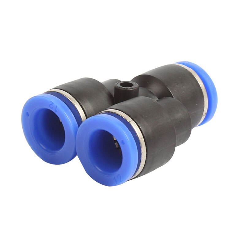 3- vägs port y form pneumatisk luft 12mm 8mm 10mm 6mm 4mm od slang rör tryck plaströrskopplingar